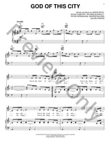 God Of This City piano sheet music cover